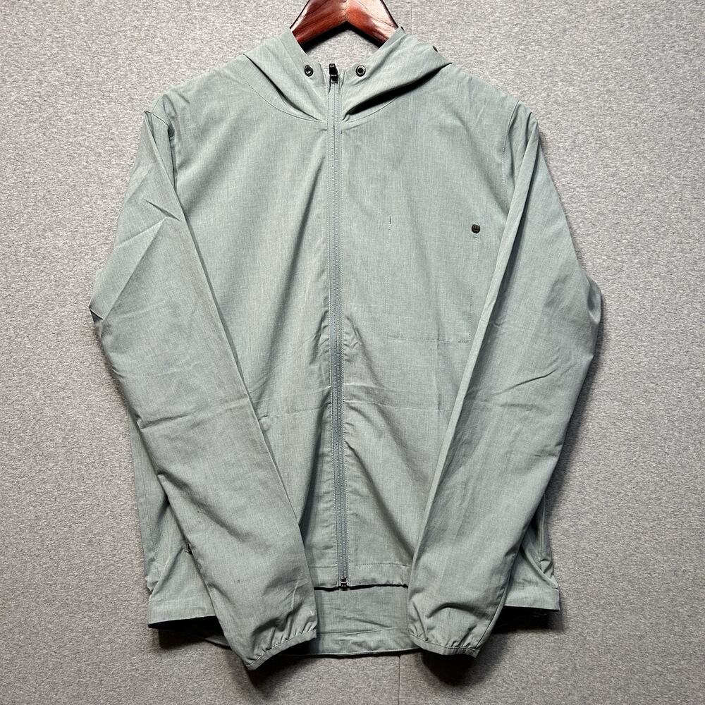 Vuori Women's Size M Light Gray Trainer Shell Hoodie Jacket READ